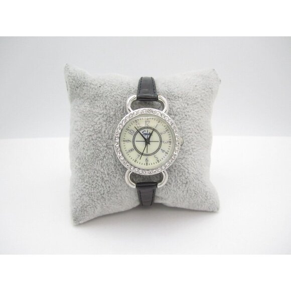 Women Speidel Crystals Quartz WR Analog 28mm Round Watch (H746) "New Battery" - Picture 5 of 9